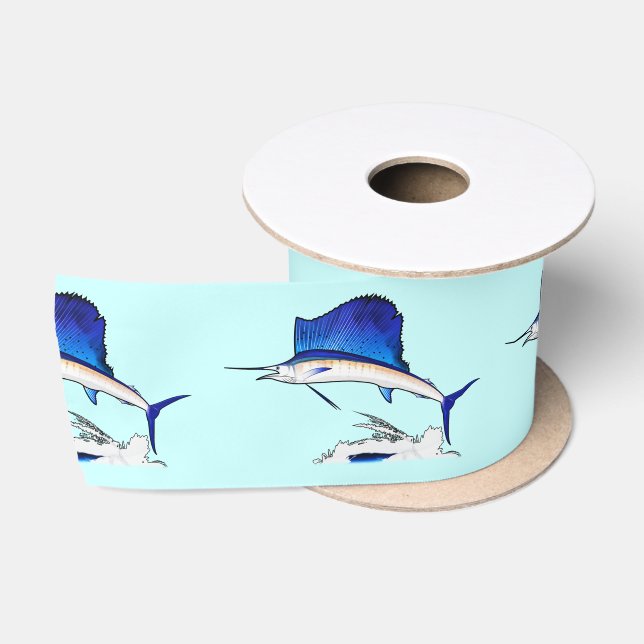 Sailfish 3 Inches Satin Ribbon (Spool)