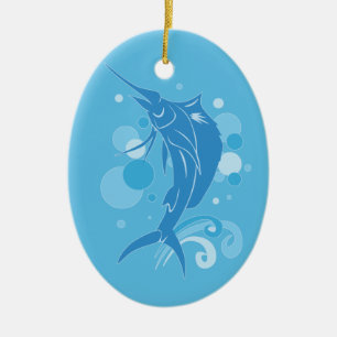 Sailfish Ceramic Ornament