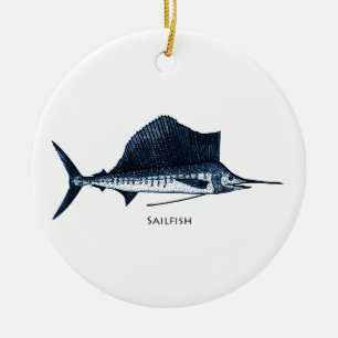 Sailfish Logo Ceramic Ornament