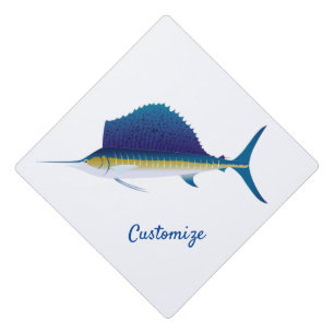 Sailfish Thunder_Cove Graduation Cap Topper