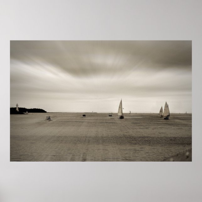 Sailing Across The Sea Print (Front)