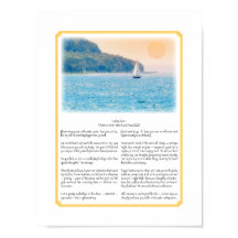 Sailing Alone With Poem Size 8.5x11