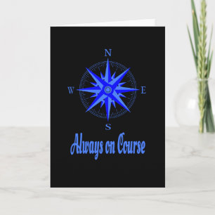 Sailing - Always On Course Compass Shirt Card