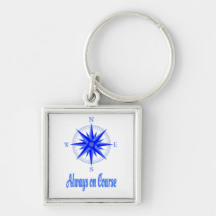 Sailing - Always On Course Compass Shirt Keychain