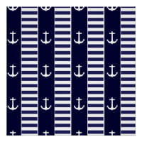 Sailing anchor and stripes pattern