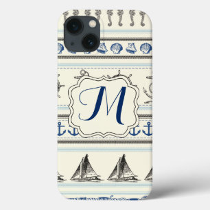 Sailing Anchor Nautical Monogram IPAD Air Case