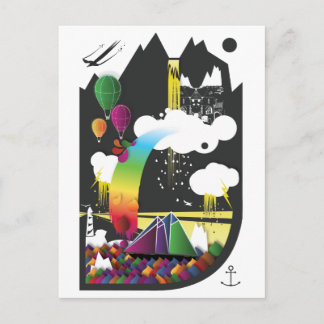 Sailing around my dreams postcard