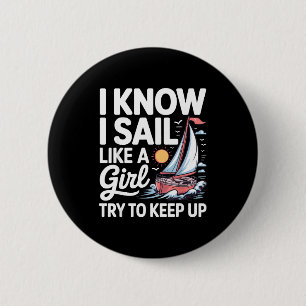 Sailing Art For Women Girls Sailor Sailing Lover S 2 Inch Round Button