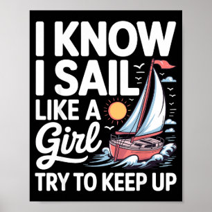 Sailing Art For Women Girls Sailor Sailing Lover S Poster