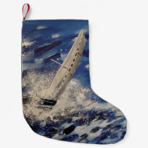 Sailing art stocking