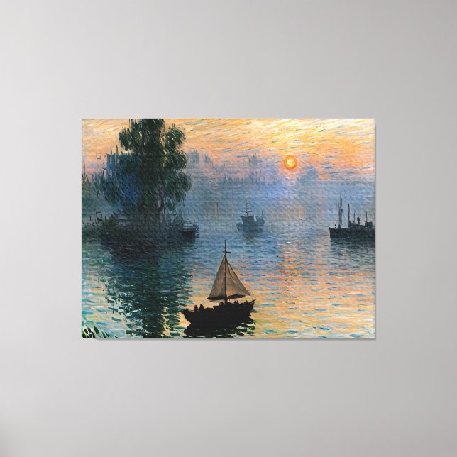 Sailing at Sunrise Canvas Print (Front)