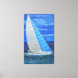 Sailing away canvas print