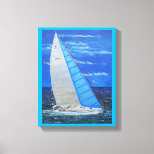 Sailing away canvas print