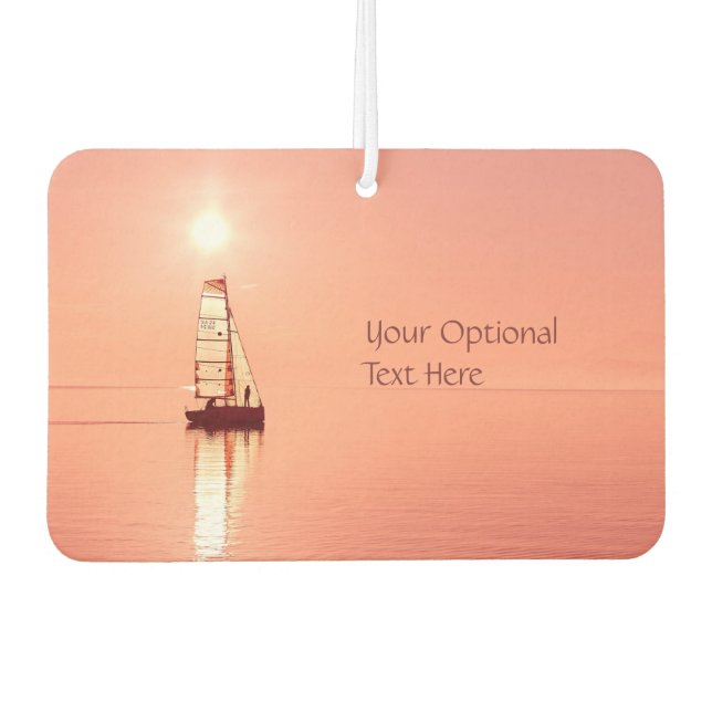 Sailing Away custom car air freshner Freshener (Front)