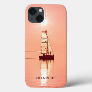 Sailing Away custom monogram cases