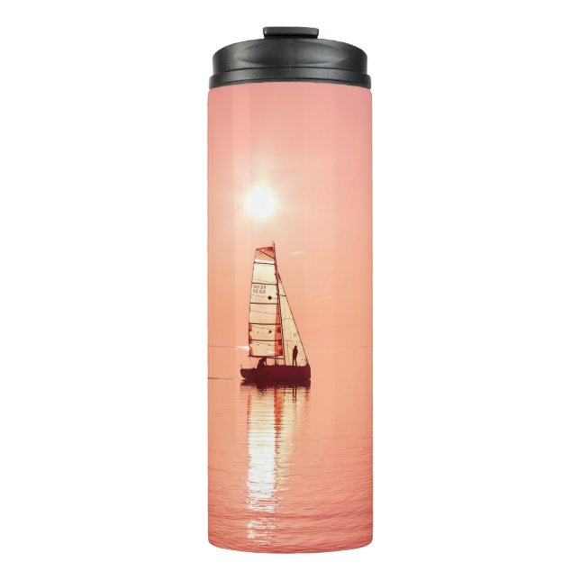 Sailing Away custom name tumbler (Front)
