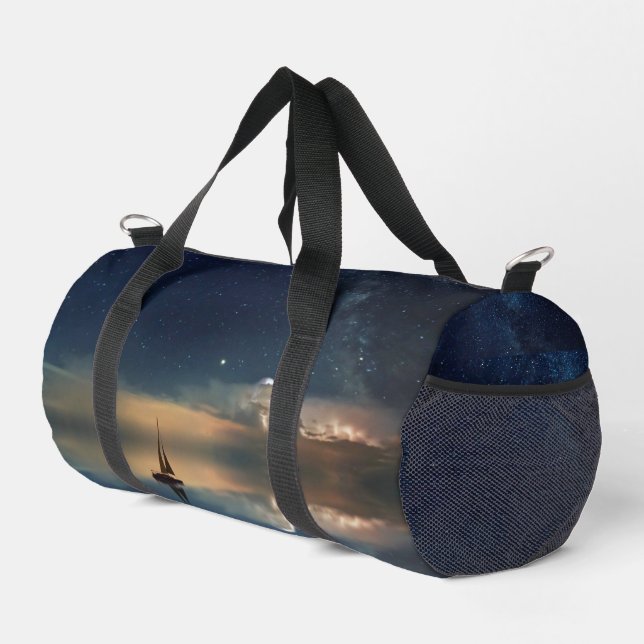 Sailing Away to the Clouds  Duffle Bag (Right Corner)