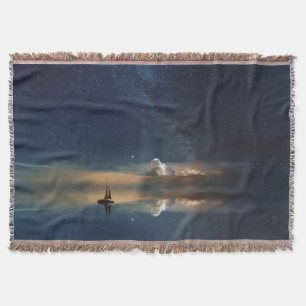 Sailing Away to the Clouds Throw Blanket
