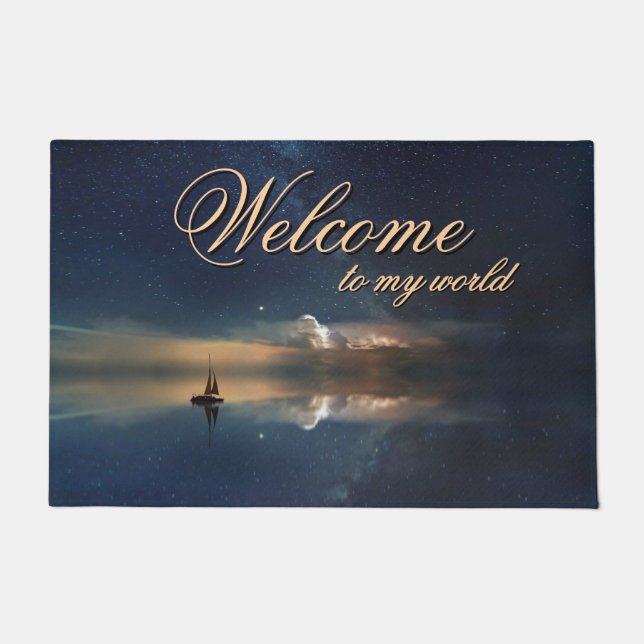 Sailing Away to the Clouds Welcome Add More Doormat (Front)