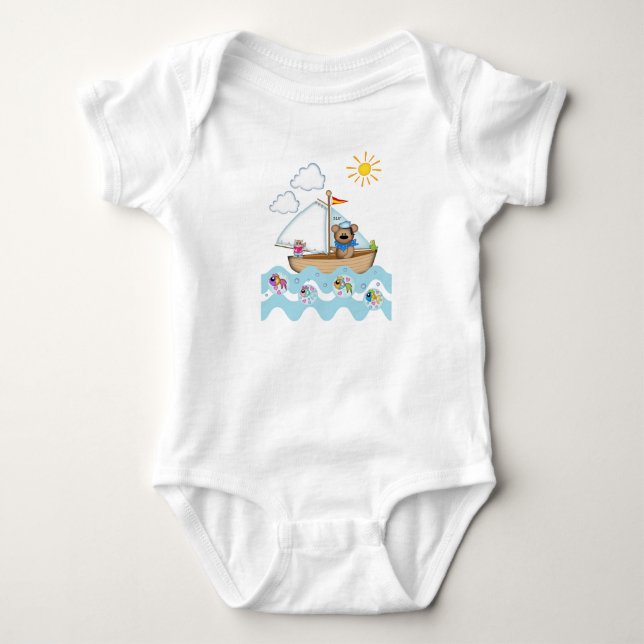Sailing Bear and his little cat Tee (Front)