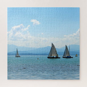 Sailing Blue Waters Jigsaw Puzzle