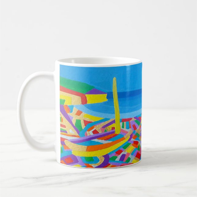 Sailing Boat by the Sea Coffee Mug (Left)