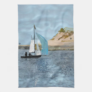SAILING BOAT KITCHEN TOWEL