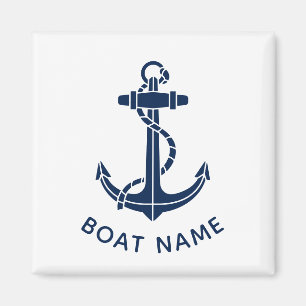 Sailing Boat Name Anchor Cruise Trip Swag Custom Magnet