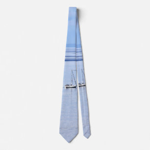 Sailing boat on sea, Nautical, blue water sky Tie