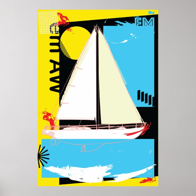 Sailing boat  poster (Front)