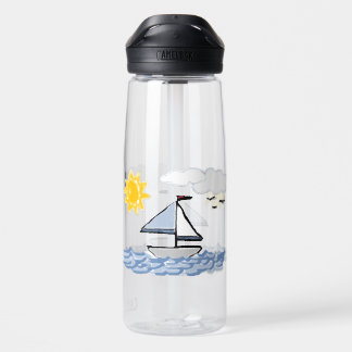 Sailing Boat Sailboats Water Bottle