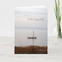 Sailing boat Sympathy Card