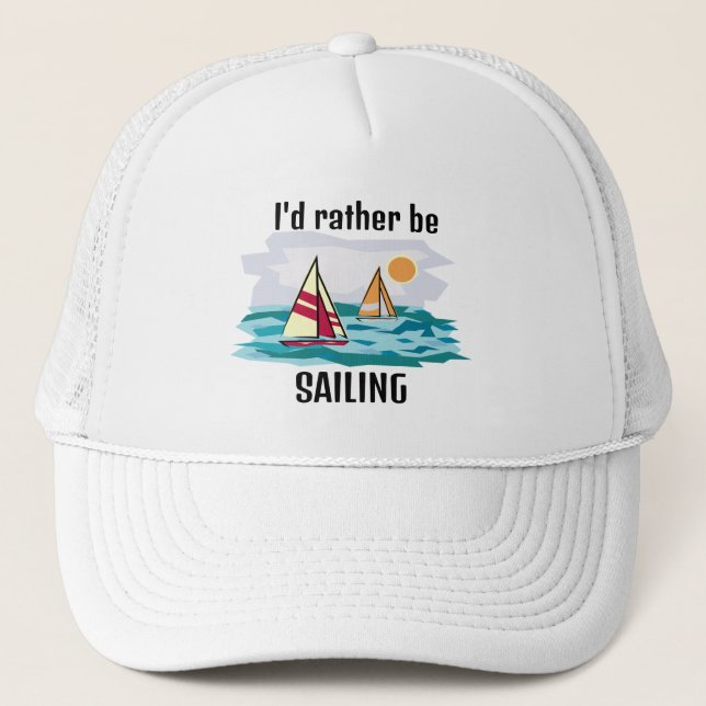 Sailing Boating Design Hat (Front)