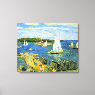 Sailing Boats at Mahone Bay in Canada Canvas Print