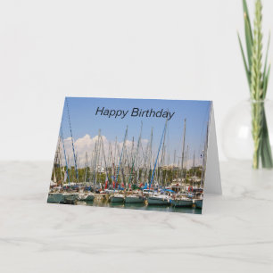 Sailing Boats Happy Birthday Card