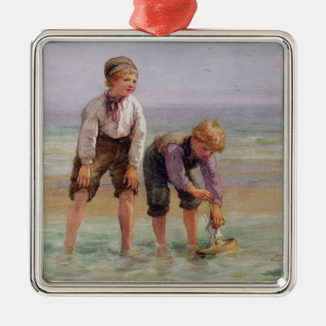 Sailing Boats Metal Ornament (Front)