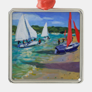 Sailing Boats Metal Ornament