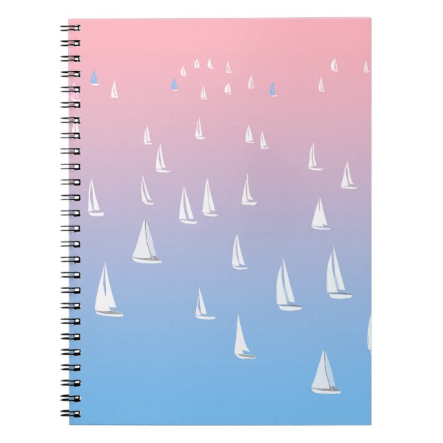 Sailing Boats on the Ocean   Notebook (Front)