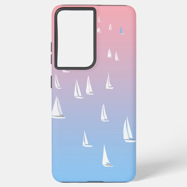 Sailing Boats on the Ocean  Samsung Galaxy S21 Ultra Case (Back)