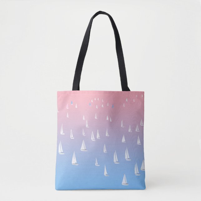Sailing Boats on the Ocean   Tote Bag (Front)
