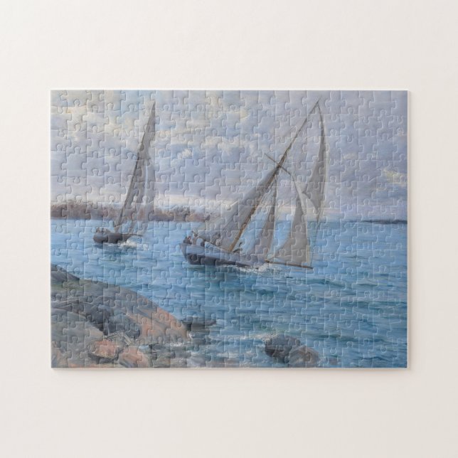 Sailing Boats on the River Jigsaw Puzzle (Horizontal)