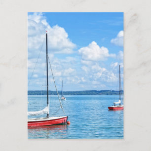 Sailing boats postcard