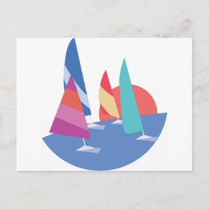 Sailing Boats Postcard