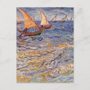 Sailing Boats - Vincent Van Gogh Postcard