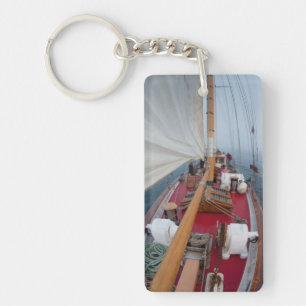 Sailing Boundary Pass Keychain
