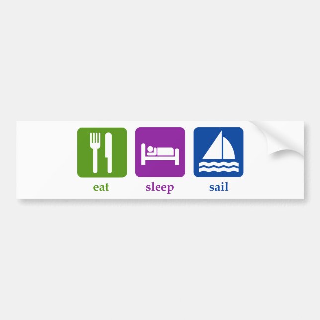 Sailing Bumper Sticker (Front)