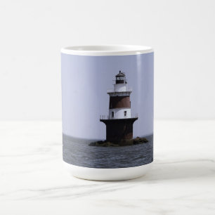 Sailing by Peck's Ledge Lighthouse Mug