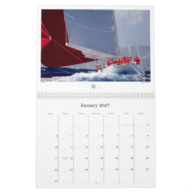 Sailing Calendar by Cory Silken Photography (Jan 2027)