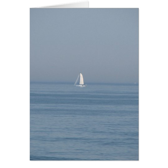 Sailing calm seas card