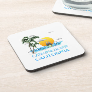 Sailing Catalina Island California Sailboat Coaster